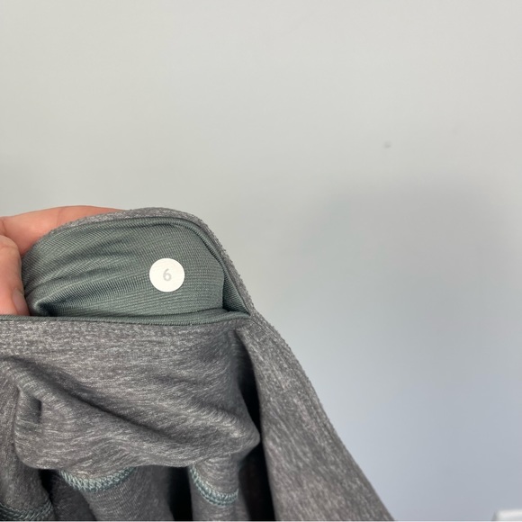 Lululemon Wunder Under Crop II Heathered Slate Pants Leggings Tights Yoga 6 - Picture 7 of 12